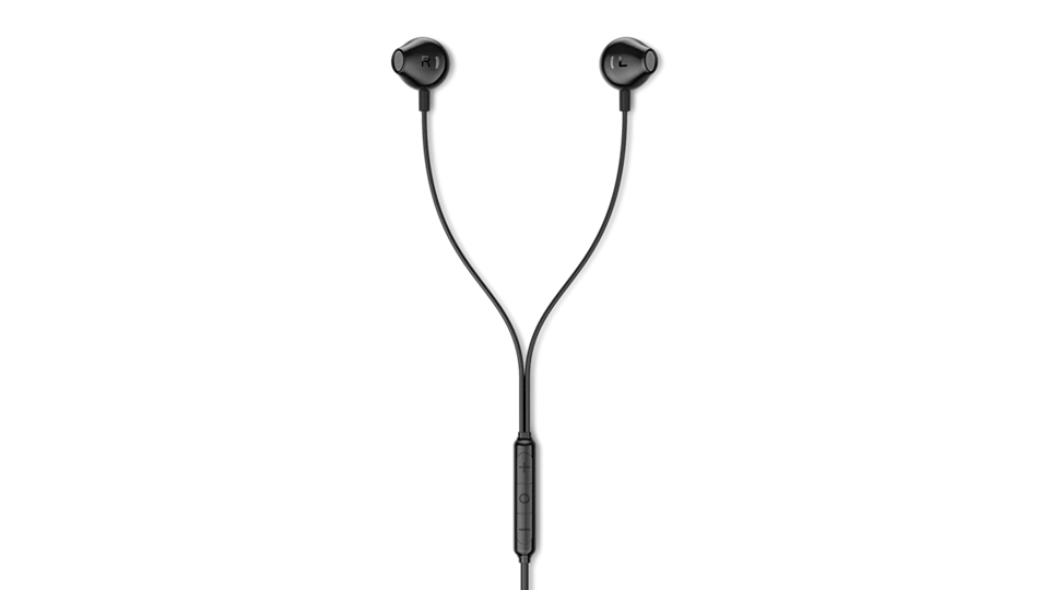 Philips Earbuds Headphones With Mic TAE2000BK/97