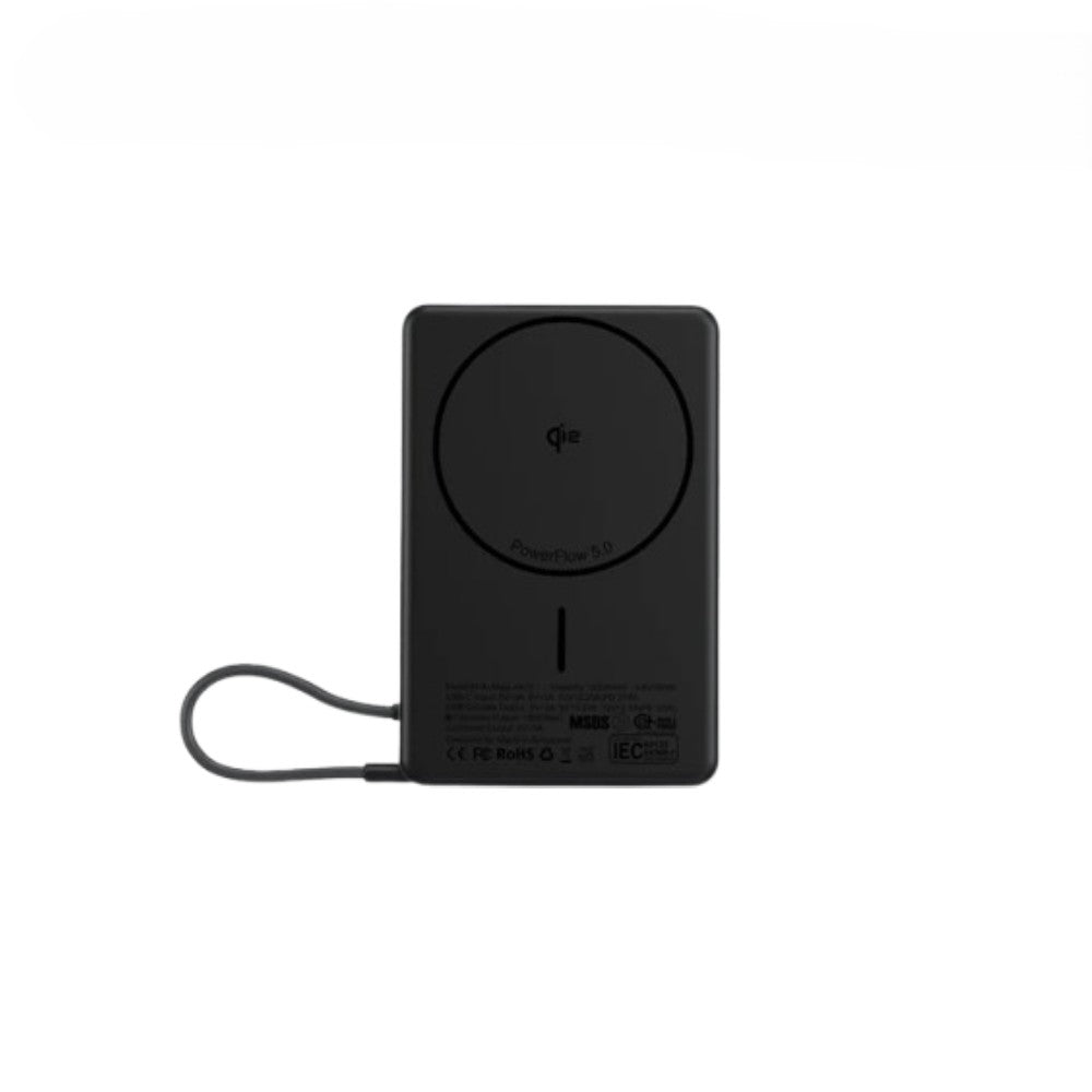 Mazer MagLink70 Qi2 Wireless Powerbank with 30W Cable (Black Grey)