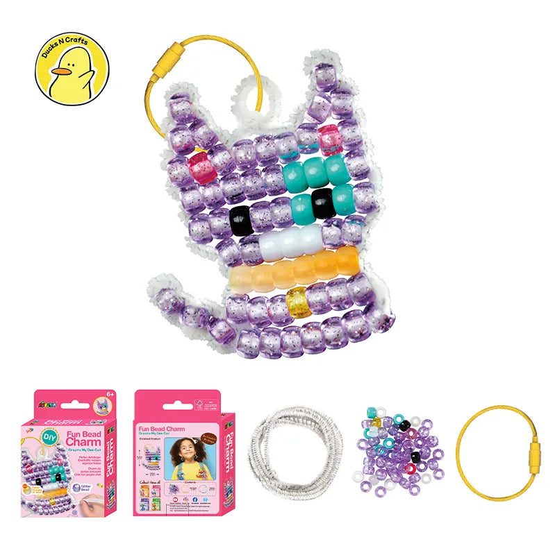 Avenir Fun Bead Charm-Create M O Cat