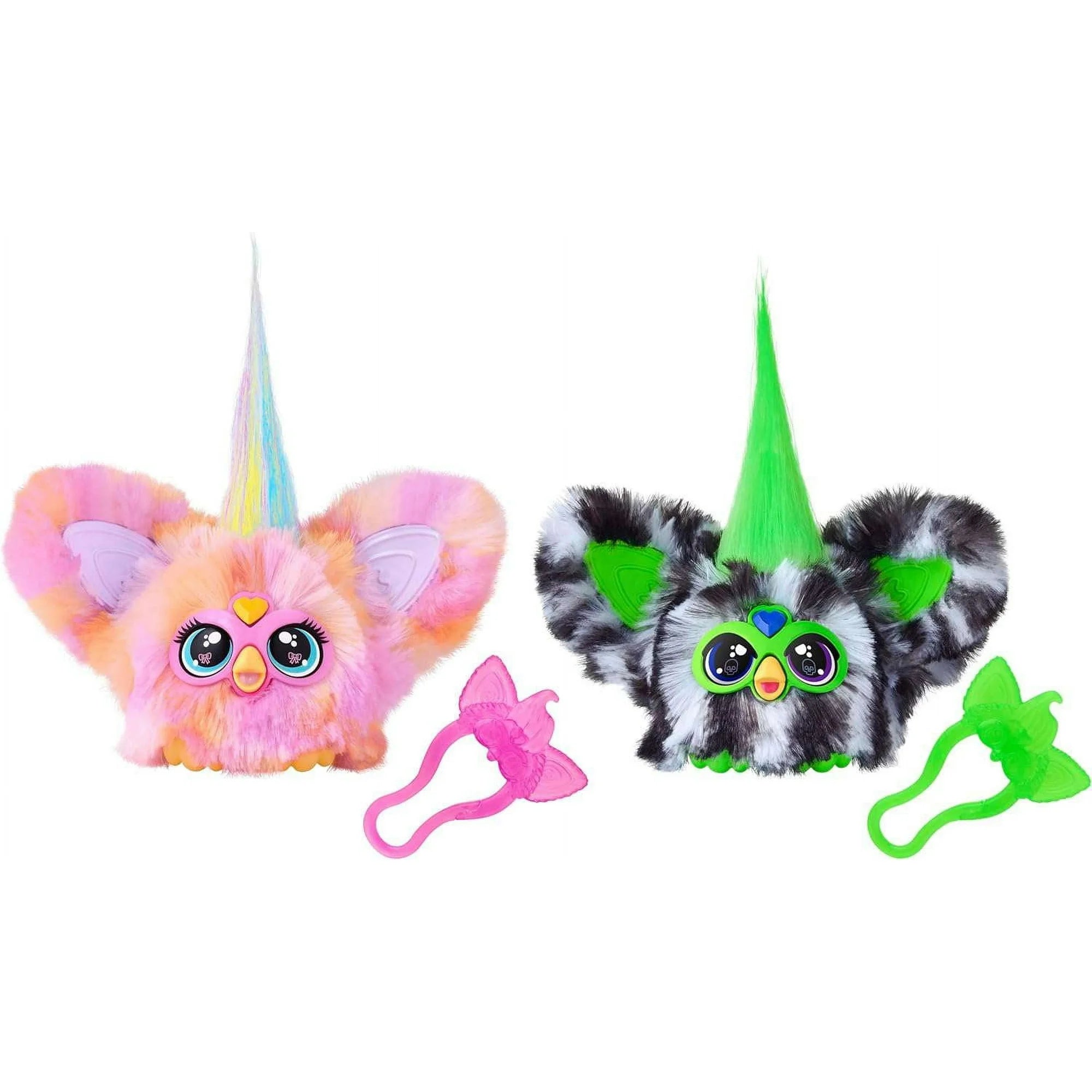 HASBRO FURBY FURBLETS MINI FRIEND GREENIE MEANIE & MAY MAY 2.5 INCH FIGURE 2 PACK
