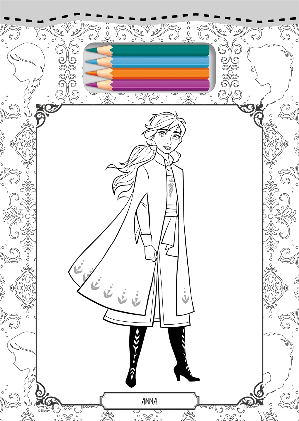 Disney Frozen: Tear Off Colouring (Paperback)