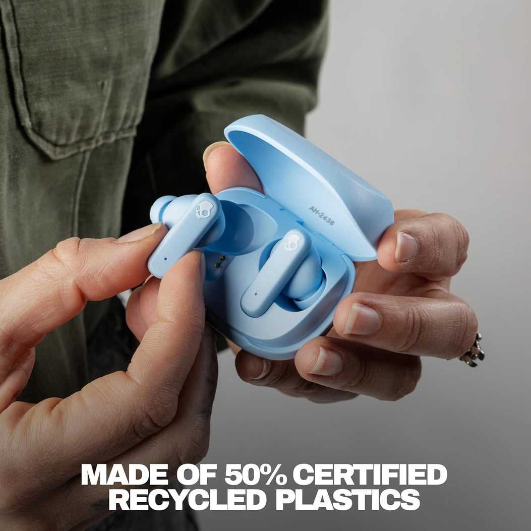 Skullcandy Smokin' Buds True Wireless Earbuds (Preppy Blue)