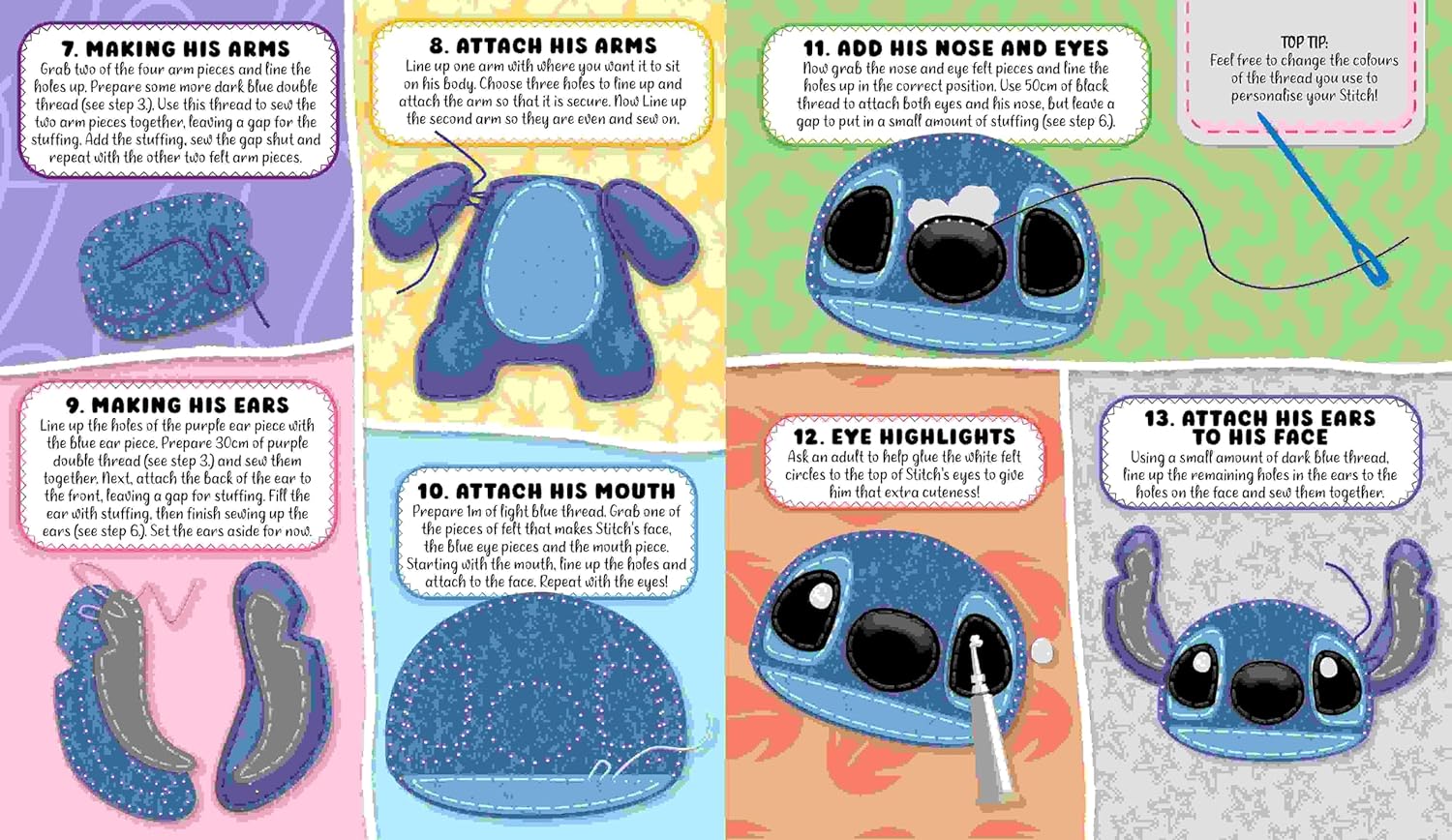 Disney Stitch: Sewing Kit (Paperback)