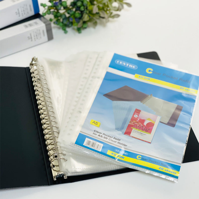 Centre Refillable Ring Binder Refill A5 20s