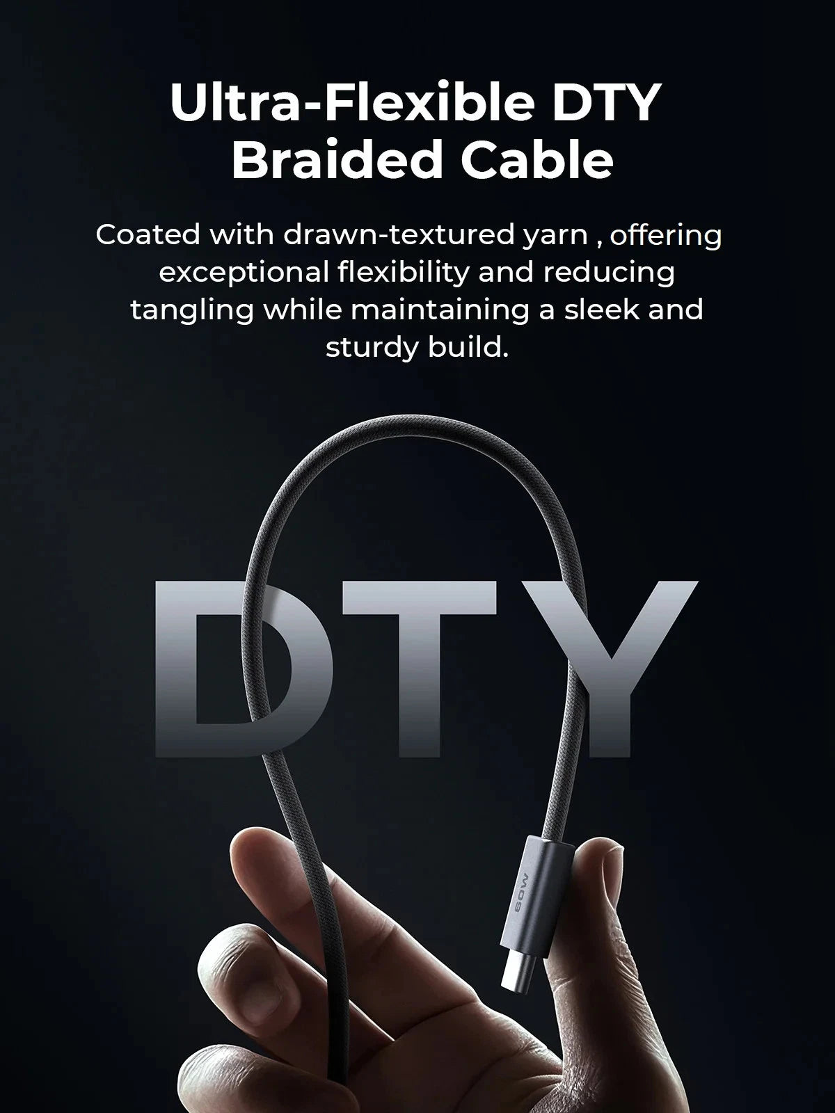 AUKEY CB-DCC061 Circlet Blink 1m 60W DTY Braided USB-C to C Cable