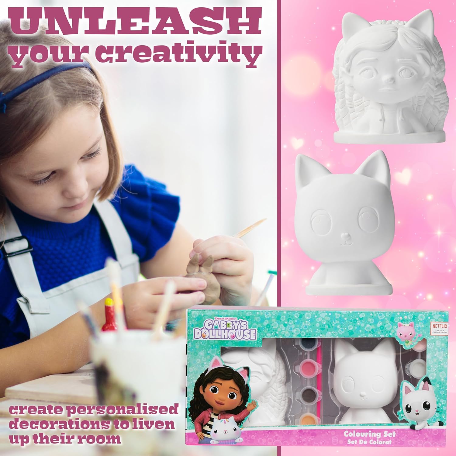 Gabby's Dollhouse Painting Kit with Figures for Painting