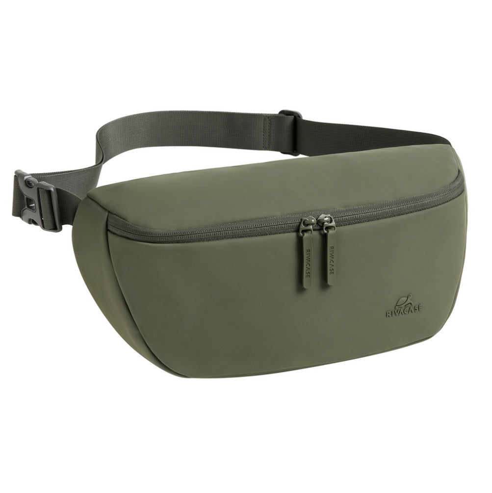Rivacase 7814 Eden-ECO Waist/Sling Bag, Size L - Olive Green