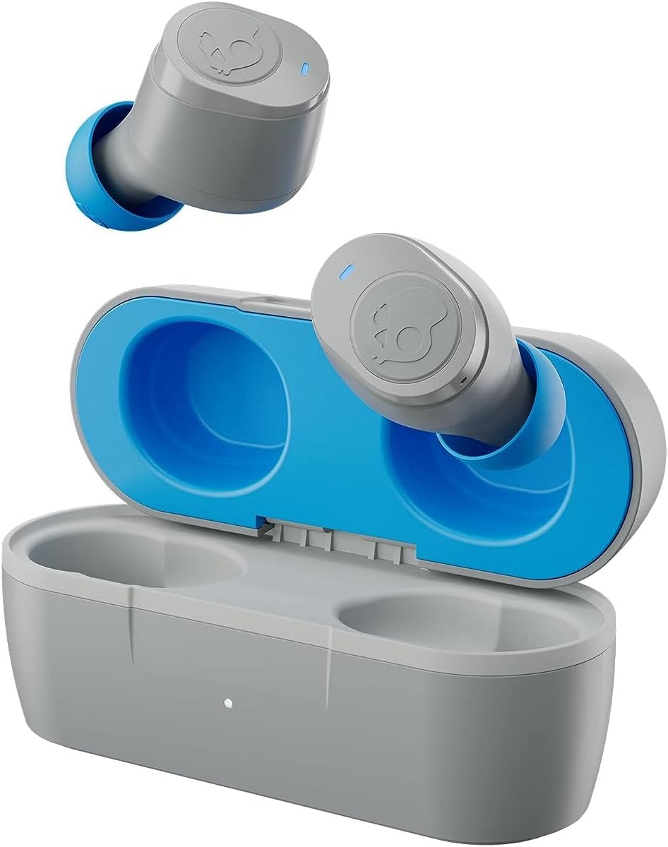 Skullcandy SK-S1JTW-P948 Jib True 2 Wireless In-Ear Earbuds, Light Grey/Blue