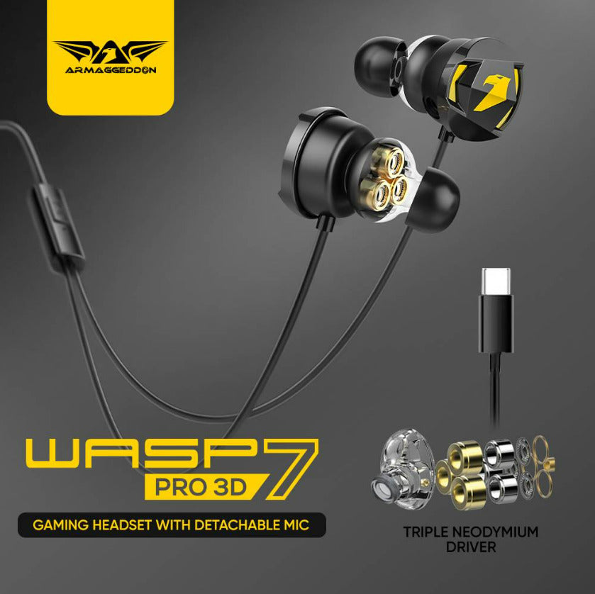 Armaggeddon Wasp 7 Pro 3D Type-C Gaming Earphones