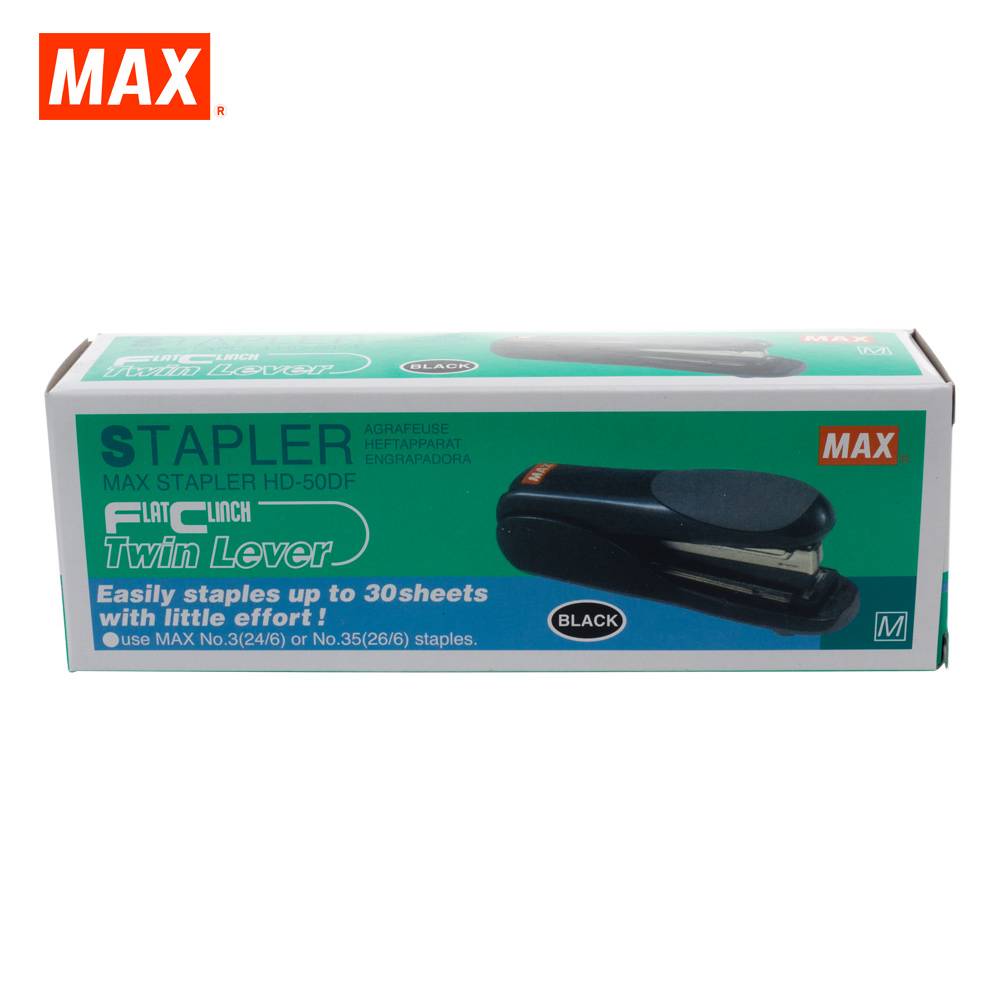 MAX STAPLER HD50DF FLAT CLINCH BLACK