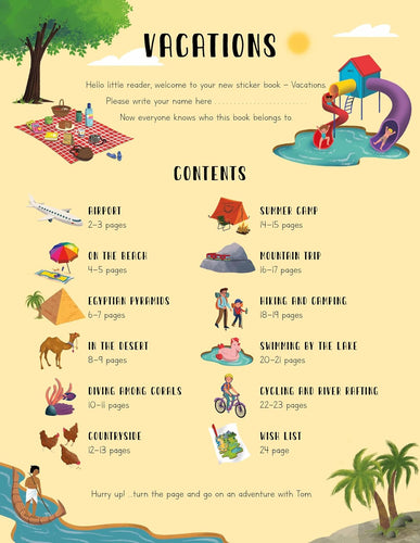 Deluxe Sticker Book: Vacations (Paperback – Sticker Book)