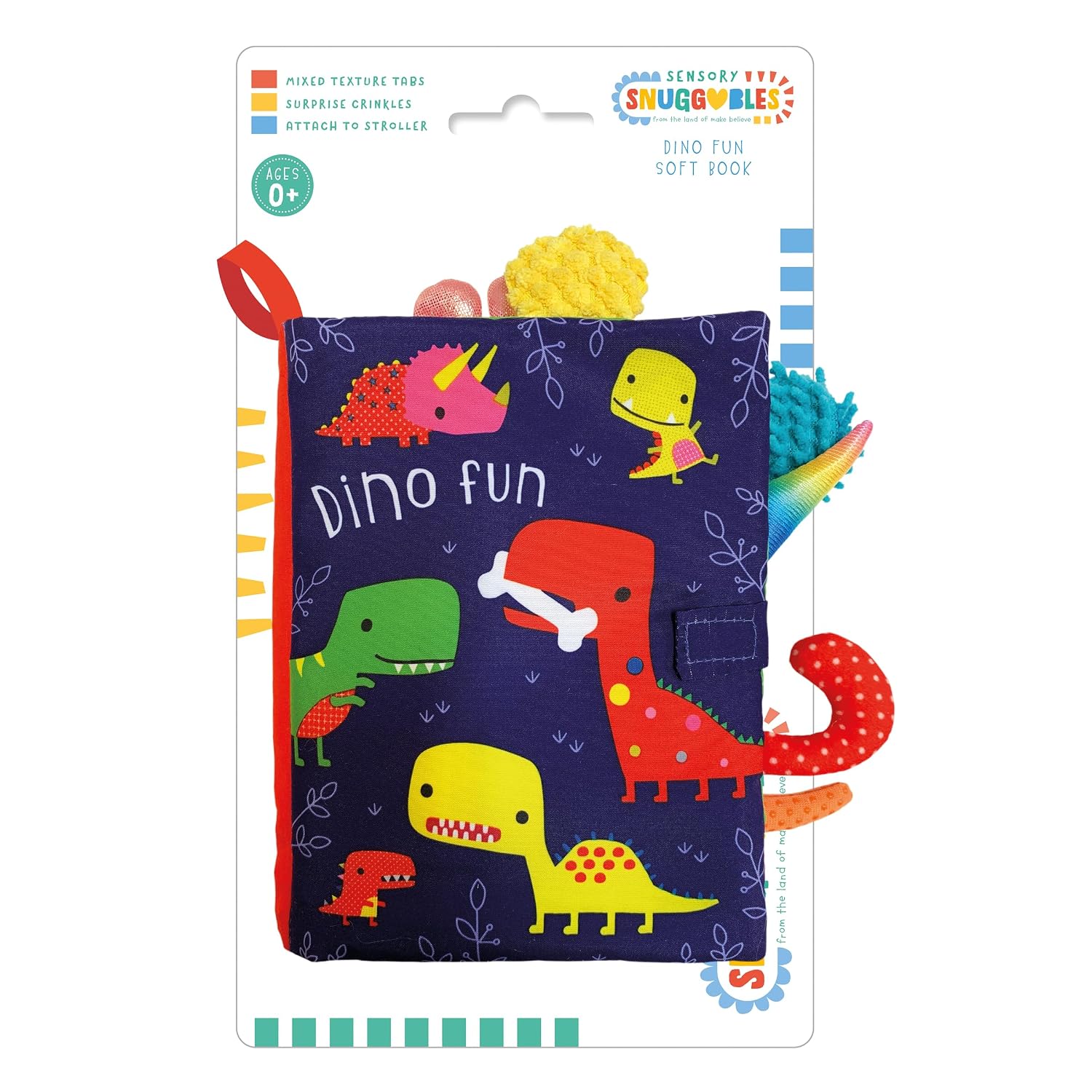  Sensory Snuggables Dino Fun (Rag Book)
