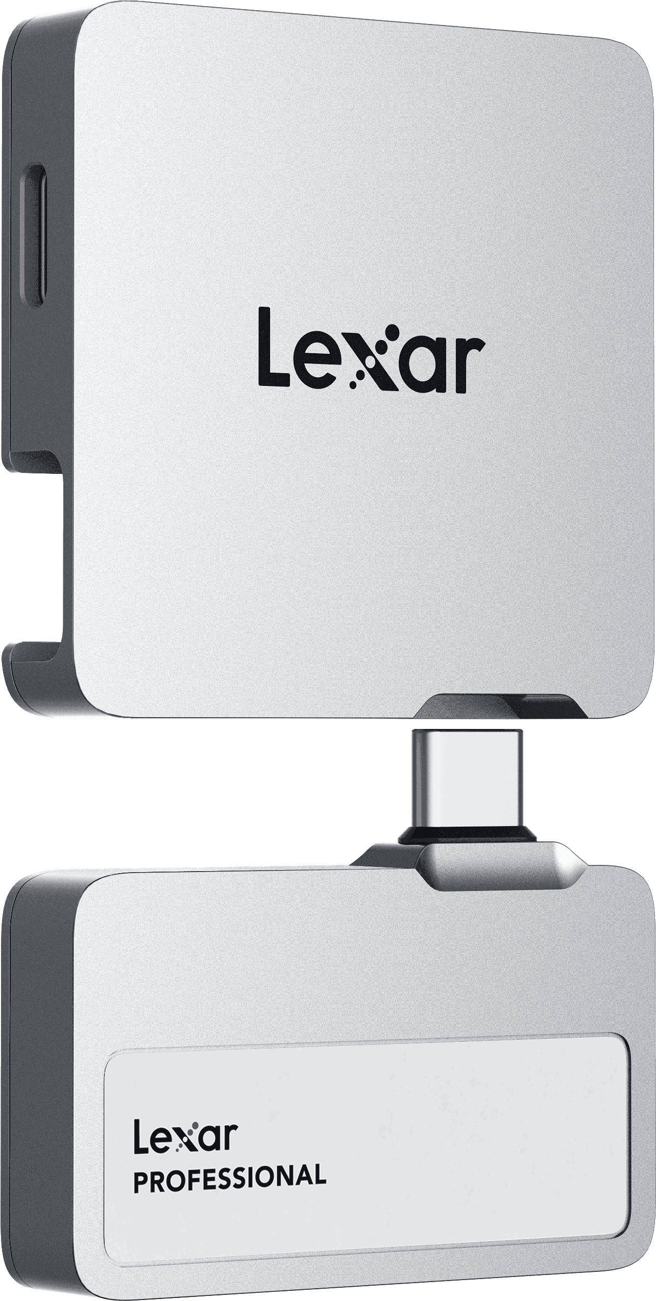 Lexar SL400 Professional Go 1TB Portable SSD with Hub Silver
