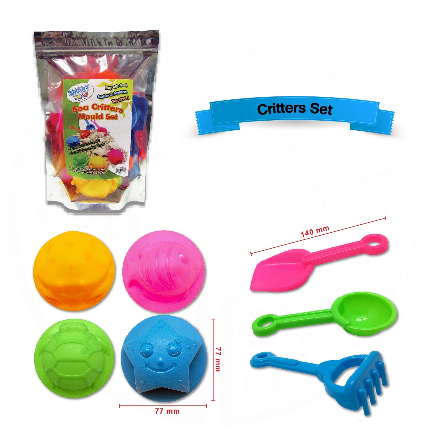 Smartsand Mould Set 'sea Critters'