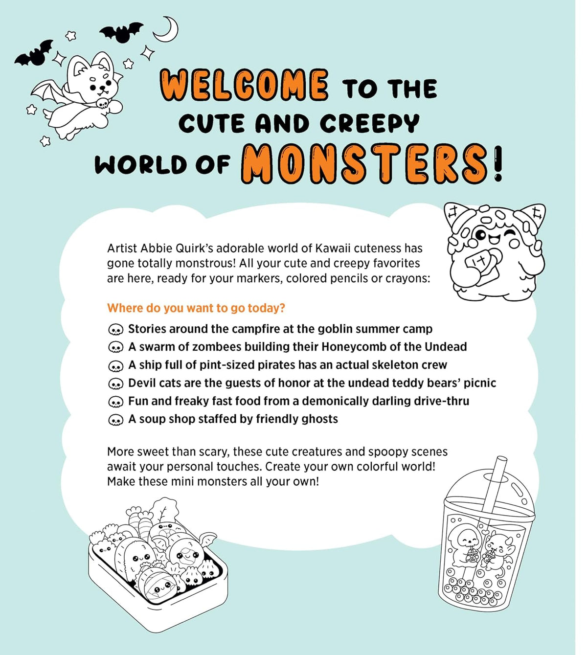 The Super Cute Monsters Coloring Book (Paperback)