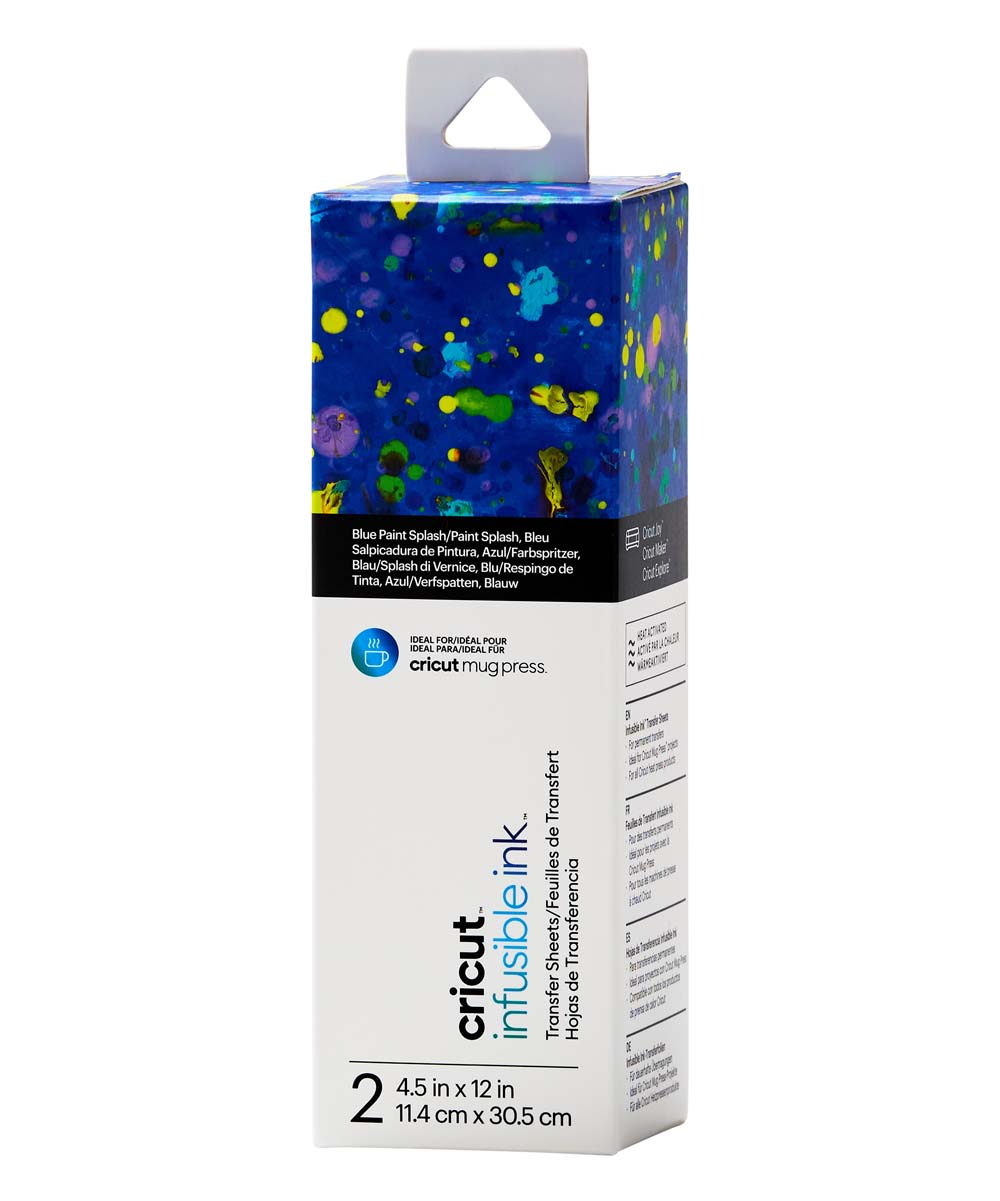 Cricut 2ct Infusible Ink Transfer Sheets Patterned - Blue Paint Splash