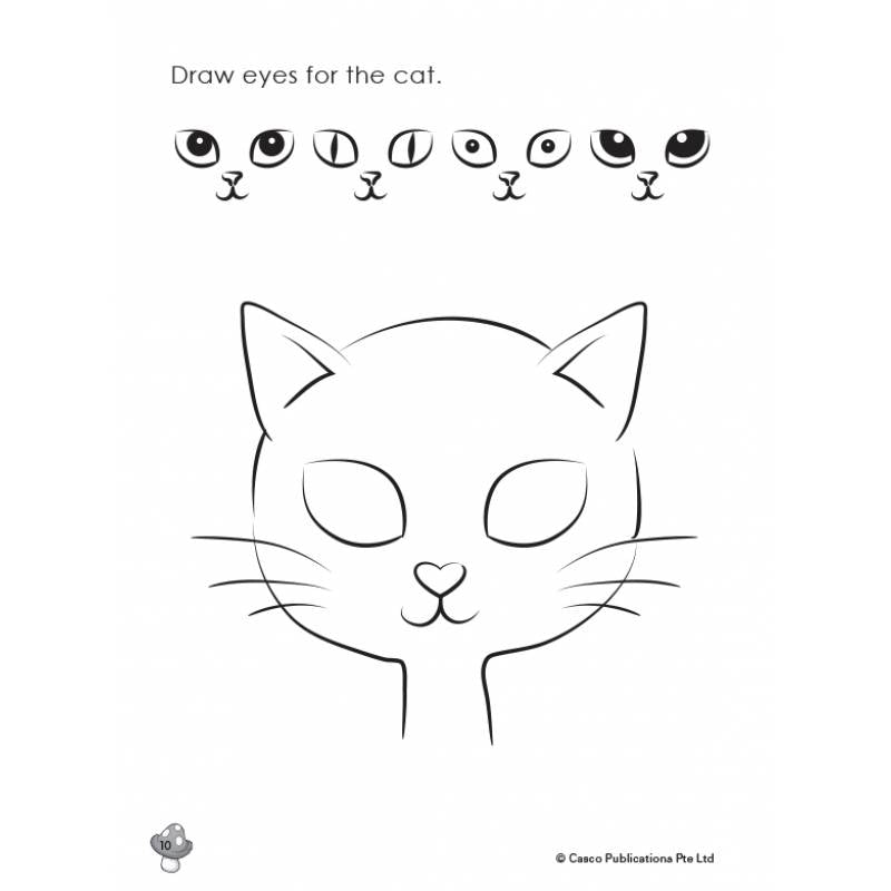 Preschool Draw with Me for Ages 4-6 Book 3: Cats
