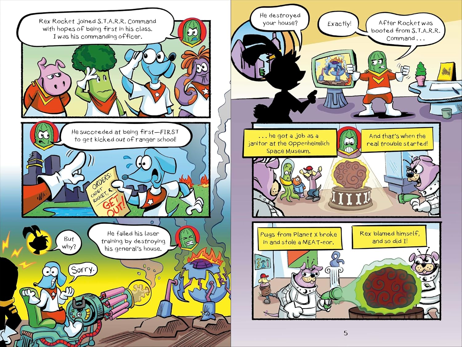 Rex Rocket: Cosmic Wiener Dog: (A Graphic Novel) Hardcover
