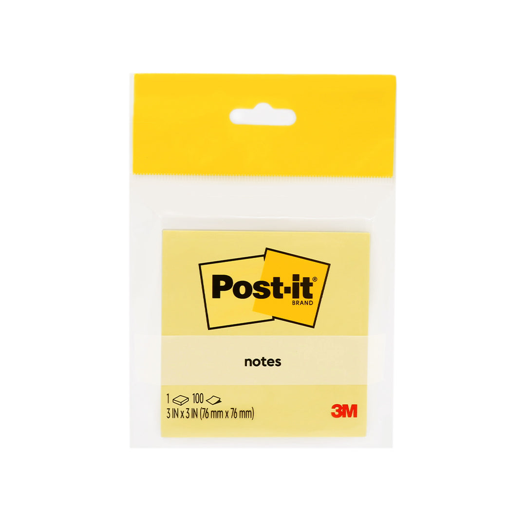 Post-it® 654-hb Canary Yellow Notes 3x3", 100sheets