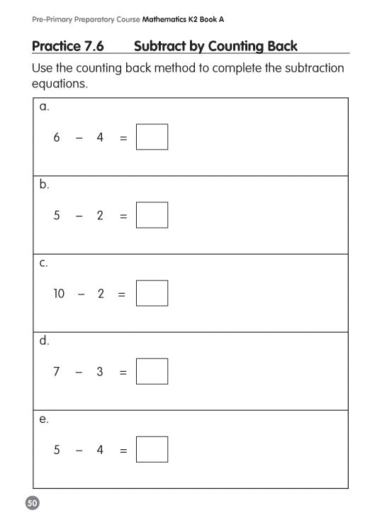 Pre-primary Preparatory Course Mathematics K2 Book A