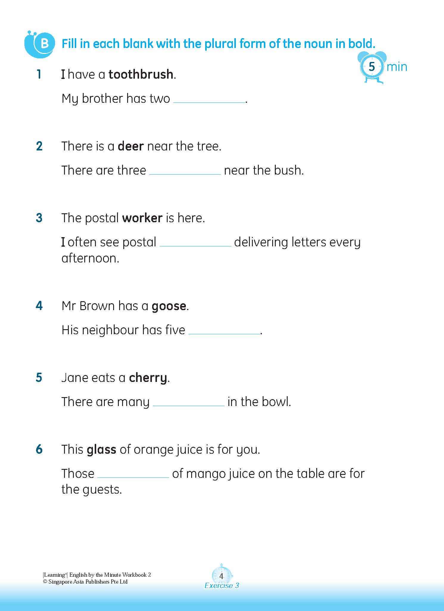 Primary 2 Learning+ ENGLISH by the MINUTE Workbook 2 -2nd Edition