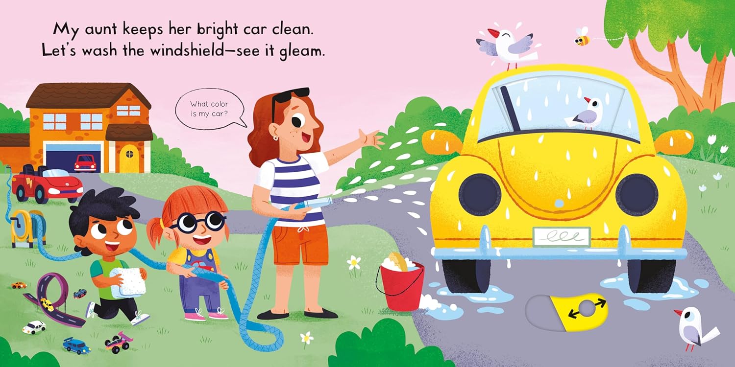 Busy Cars: A Push, Pull, Slide Book (Busy Books) Board Book