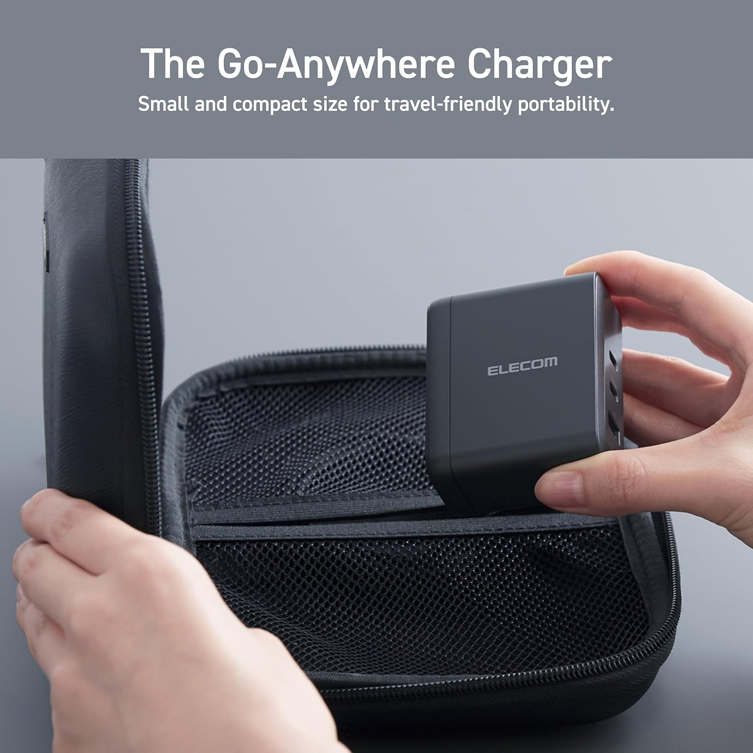 ELECOM 100W USB-C Wall Charger (3-Port)  