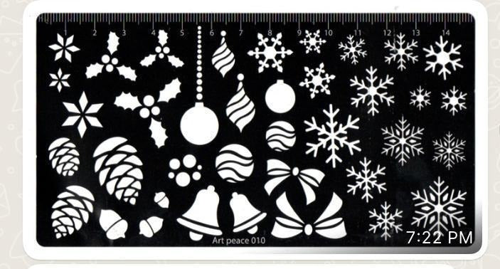 Faber-Castell Stencil AP10, Blessed Christmas-429785