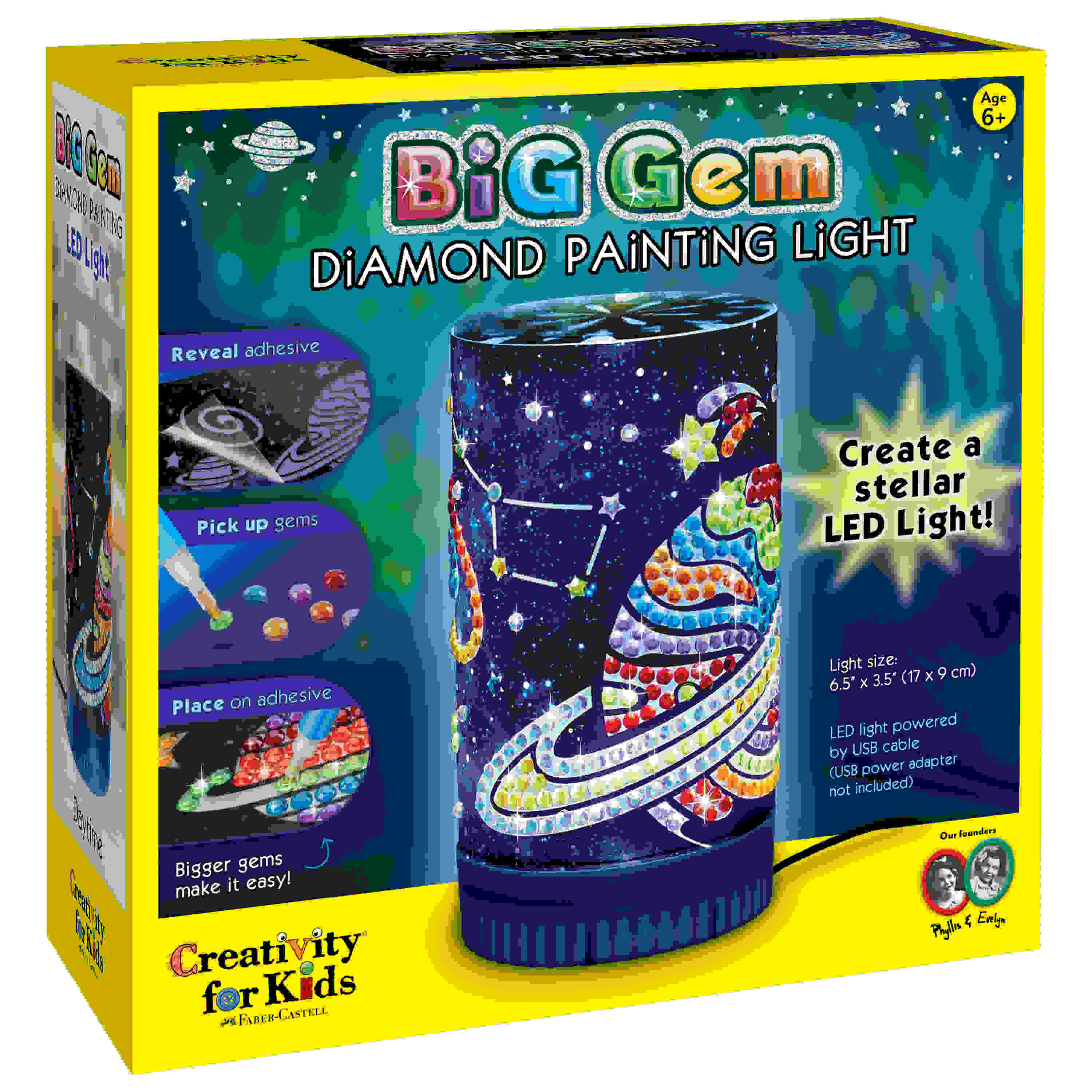 Faber-Castell Creativity For Kids, Big Gem Diamond Painting Light-6321