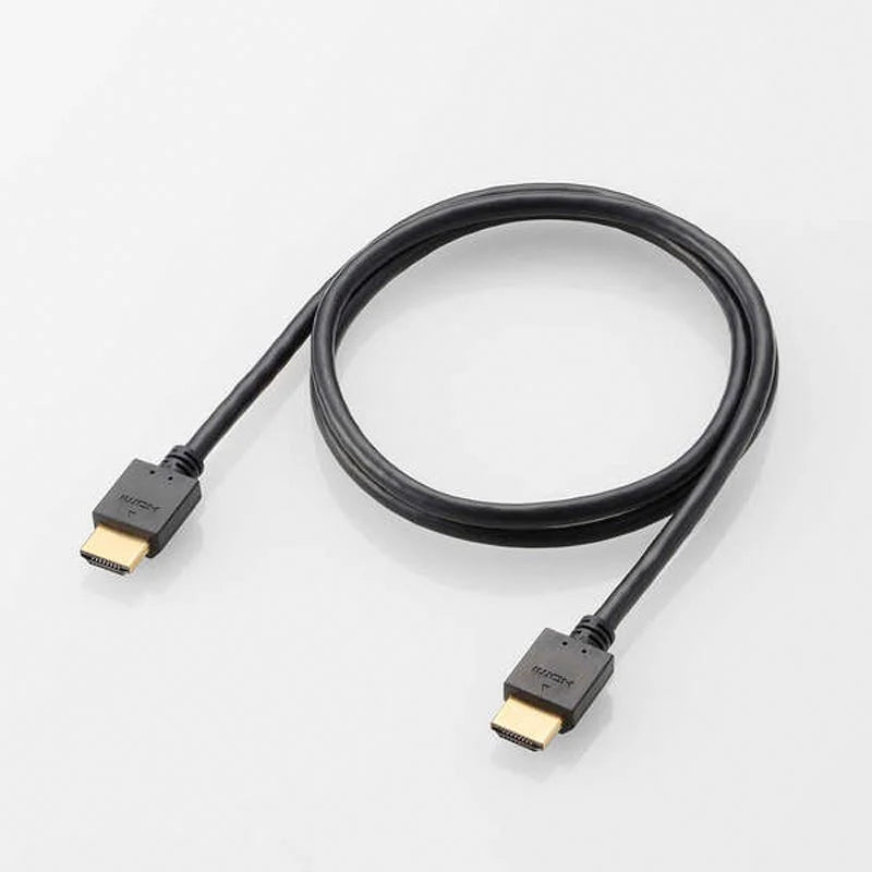 Elecom DH-HD14E10BK2 Ver 1.4 High Speed HDMI Cable 1M (Black)