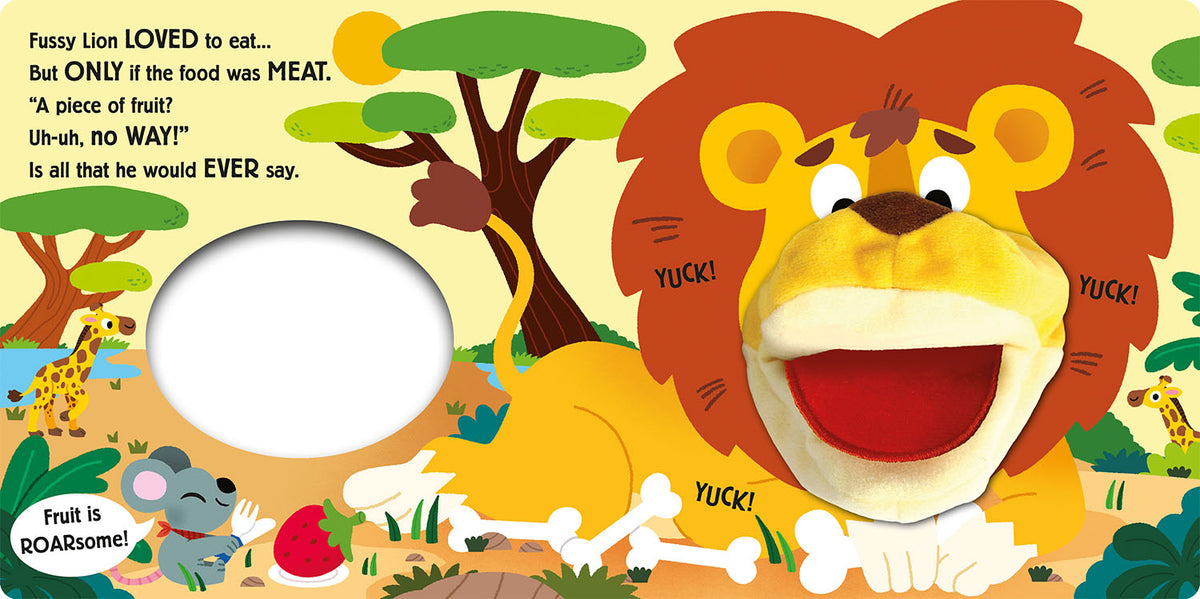 Hand Puppet Pals - Have You Ever Met a Fussy Lion? (Board Book)