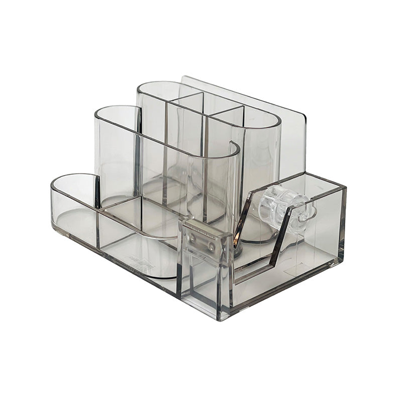 Ht Acrylic Desk Organiser With Tape Dispenser