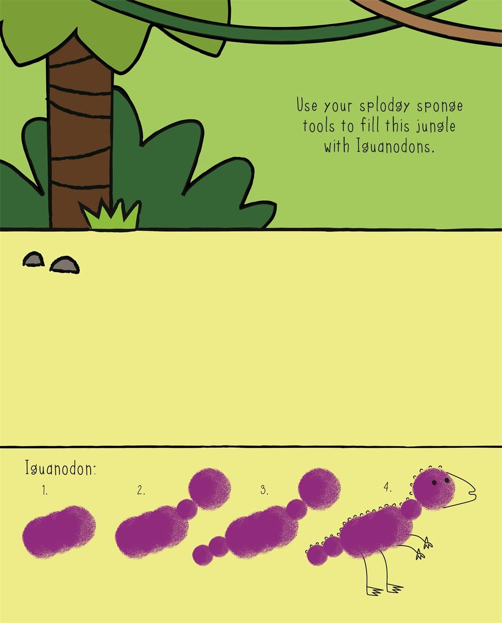 Dinosaur Sponge Art (My First Sponge Art Set) (Paperback)