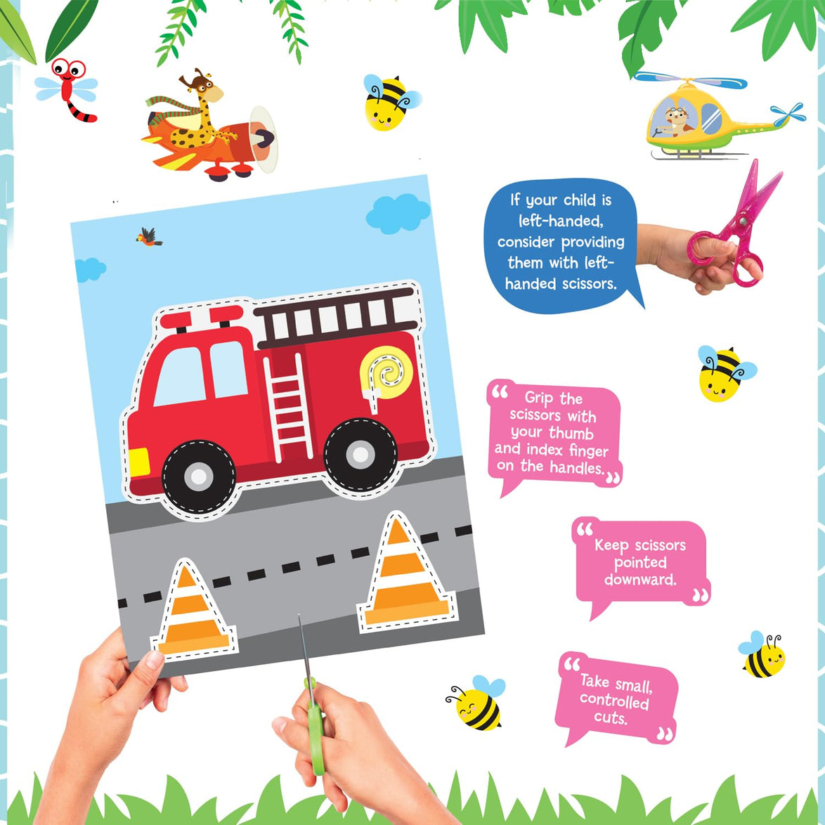 Scissors Skills Activity Book - Ultimate Vehicles