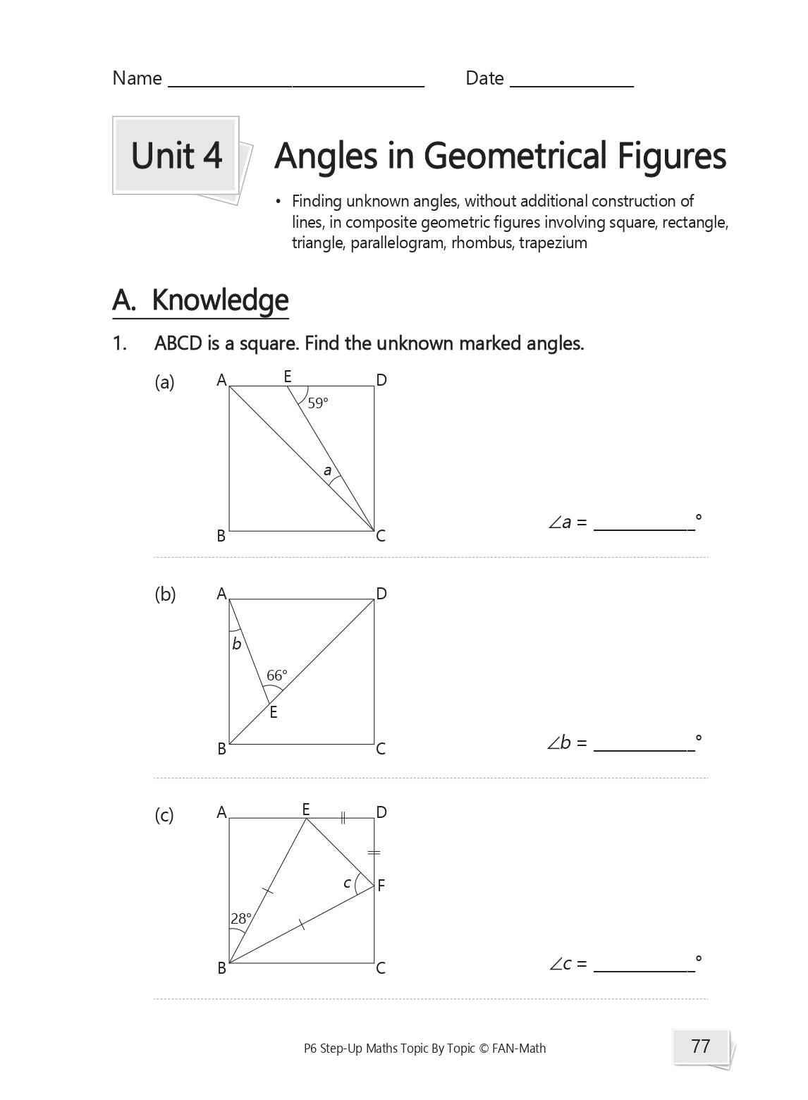 Primary 6 Step-up Maths Topic By Topic