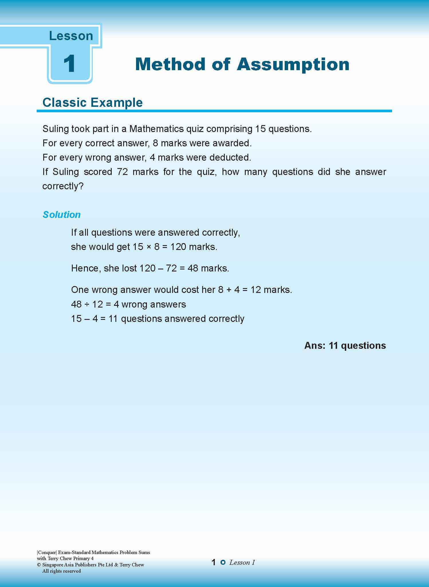 Primary 4 Conquer EXAM-STANDARD Mathematics PROBLEM SUMS with Terry Chew - 2nd Edition