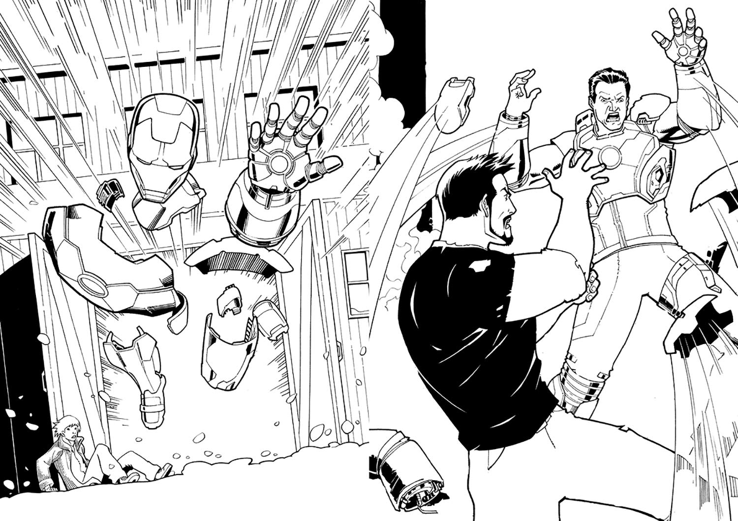 Marvel Mixed Superhero Colouring