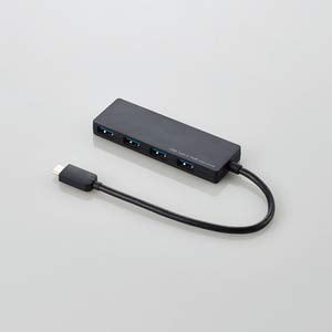 Elecom USB3.1 (Gen1) HUB/Type-C/a Female 4 Port/Bus Power/15cm Cable/Black U3HC-A429BBK