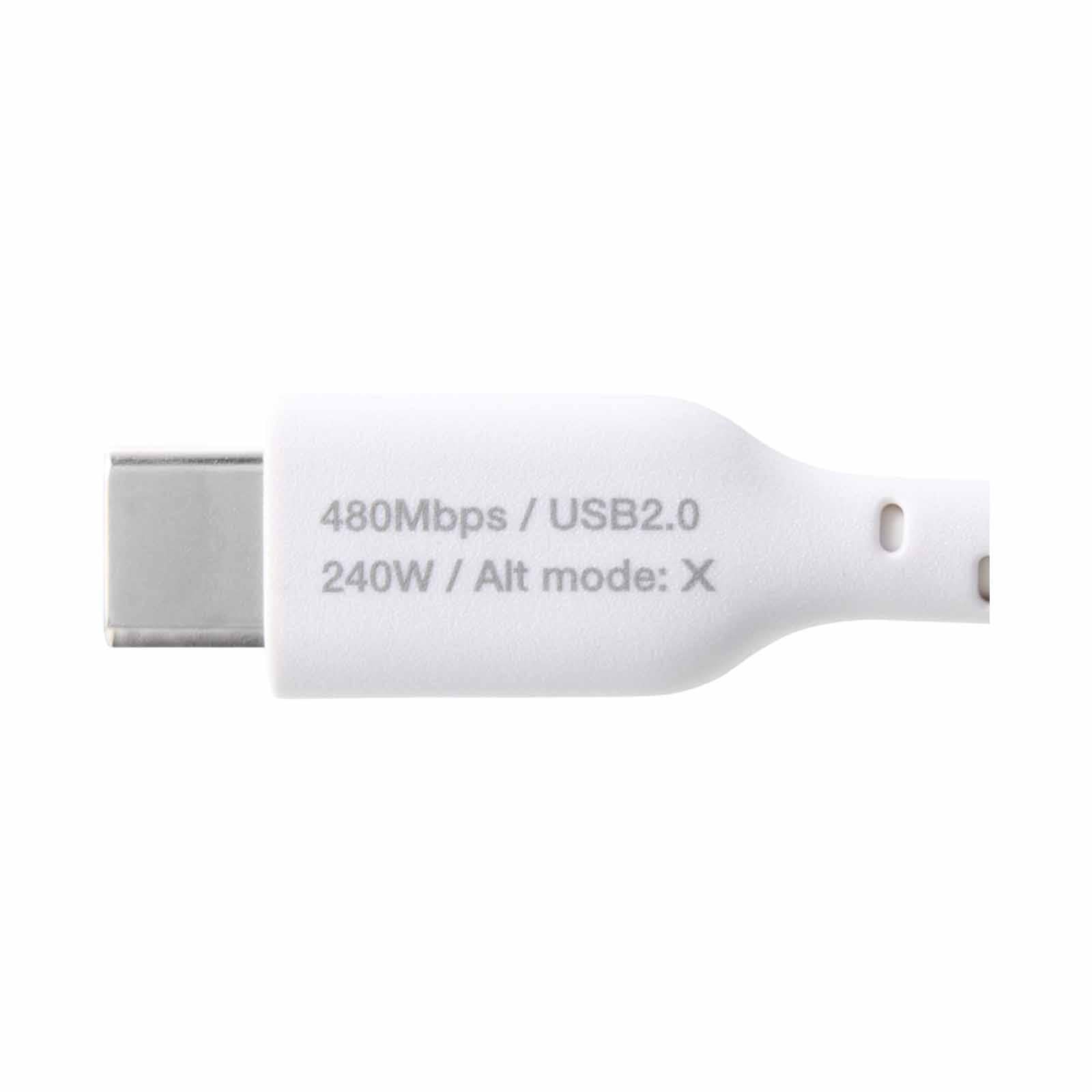 Elecom USB-C to USB-C 240W PD Cable 2m (White)