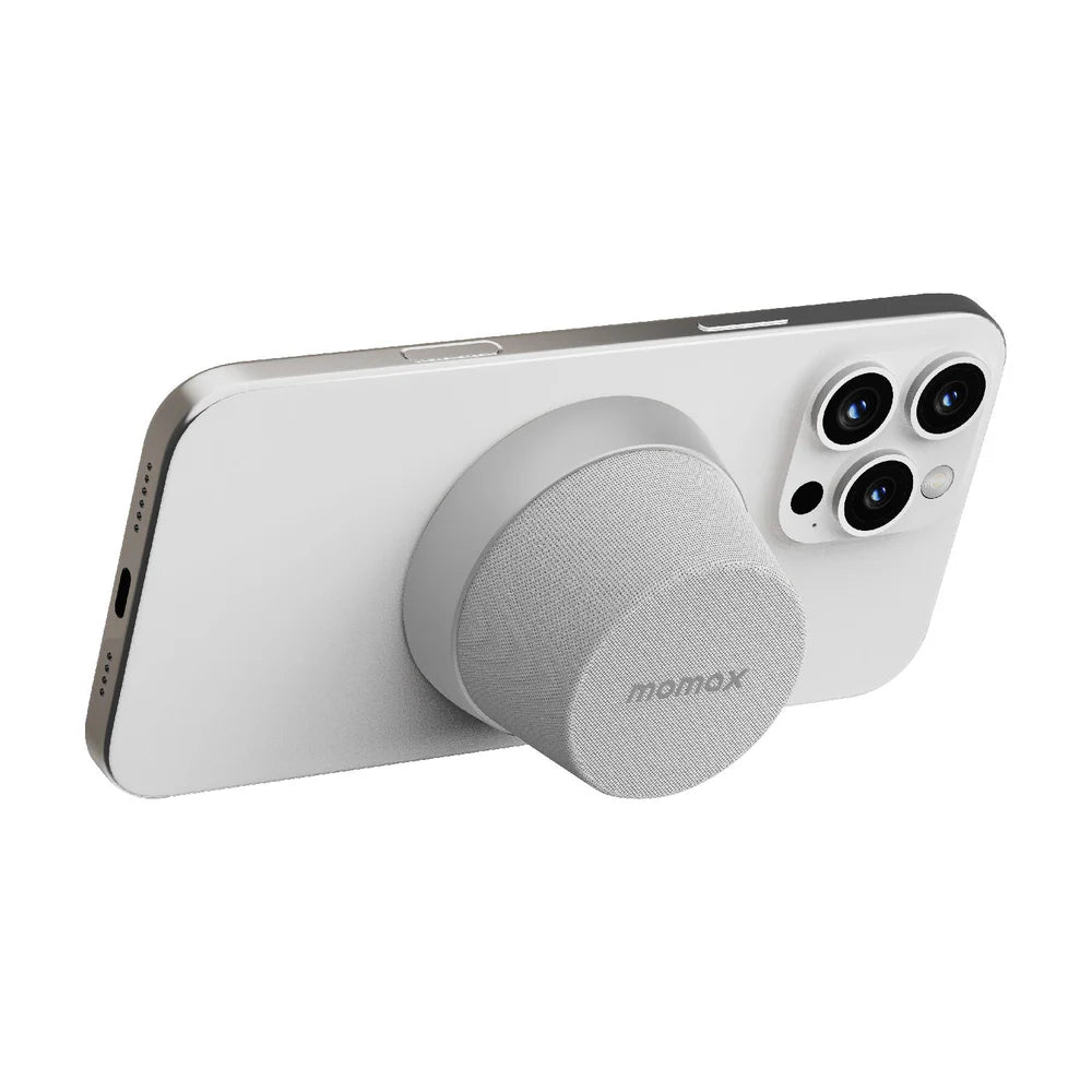 Momax 1-Vibe Go Magnetic Speaker Silver
