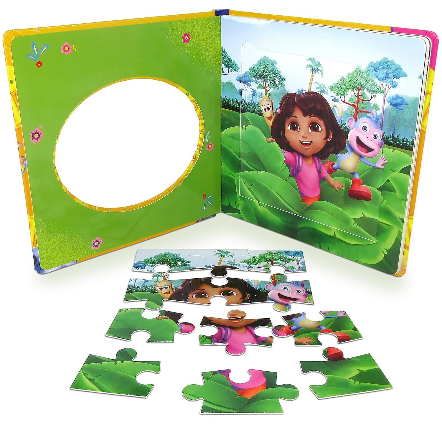 Nickelodeon Dora My First Puzzle Book (10-Page Board Book, 5 Puzzles) Novelty Book – Picture Book
