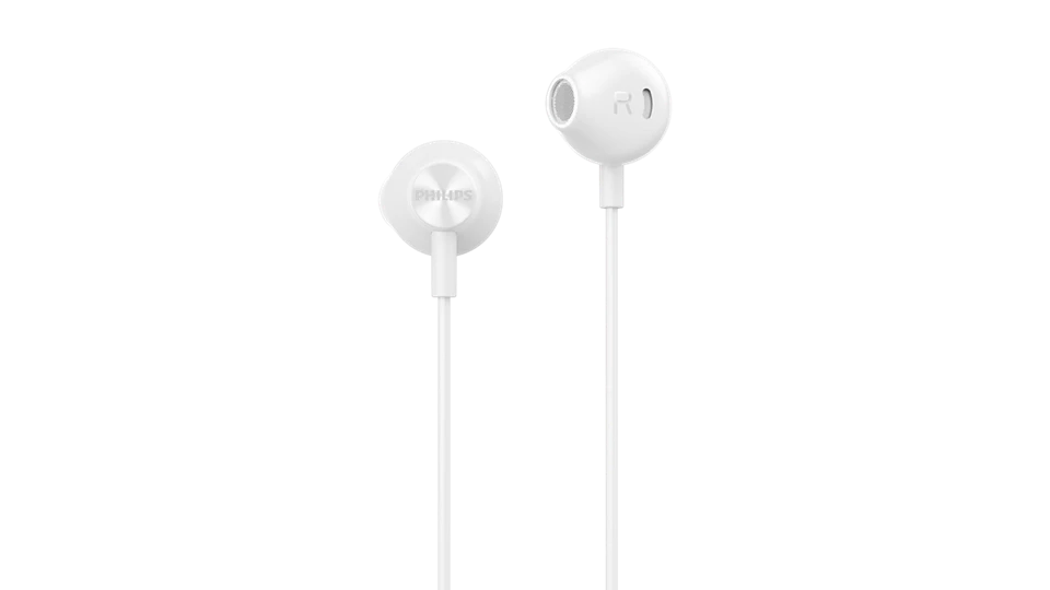 Philips Earbuds Headphones With Mic TAE2000WT/97