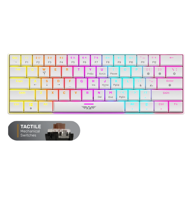 Armaggeddon SMK1C Modular Mechanical Keyboard (Tactile) White
