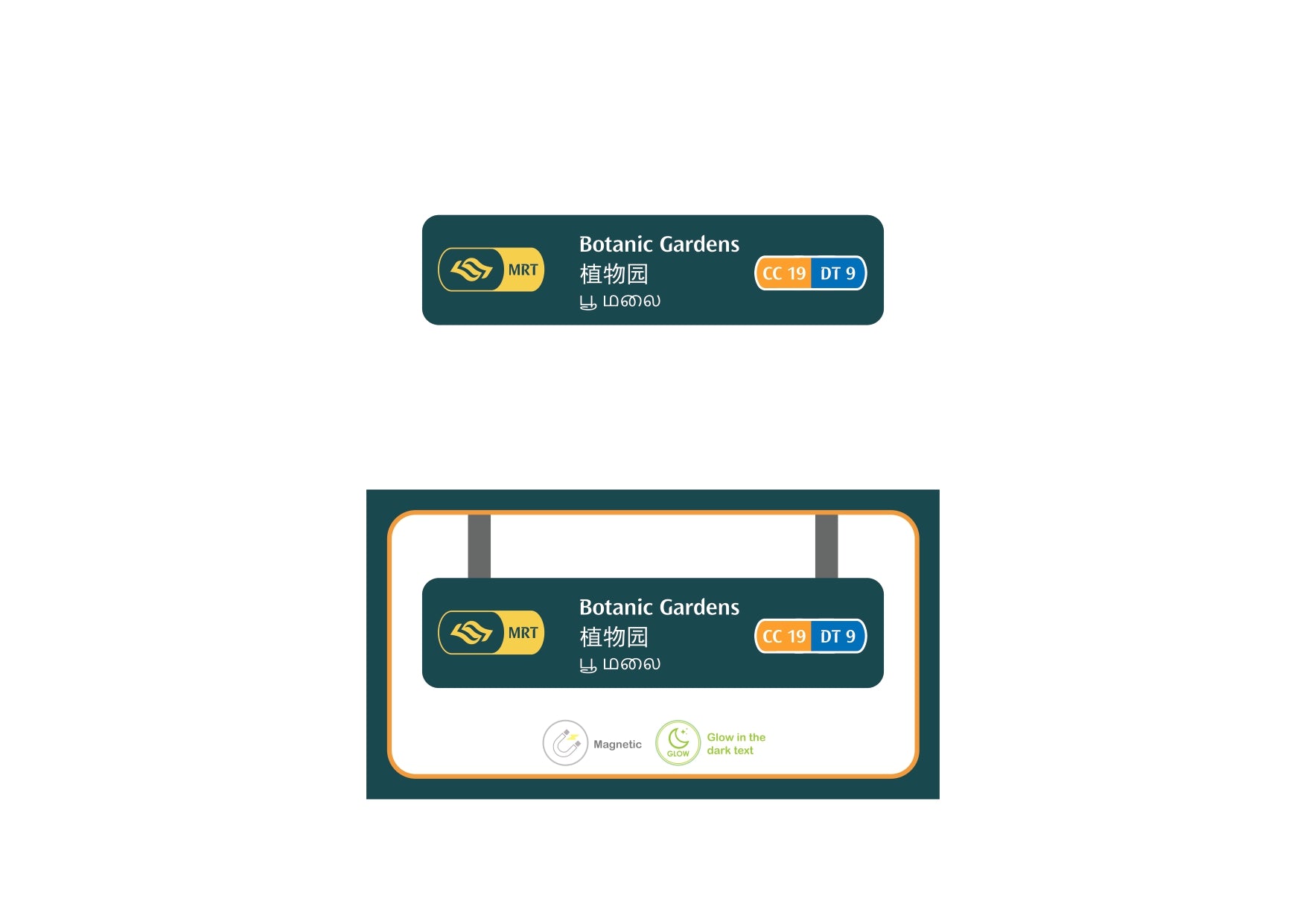  MRT Station Magnet – Botanic Gardens (CC19 / DT9)