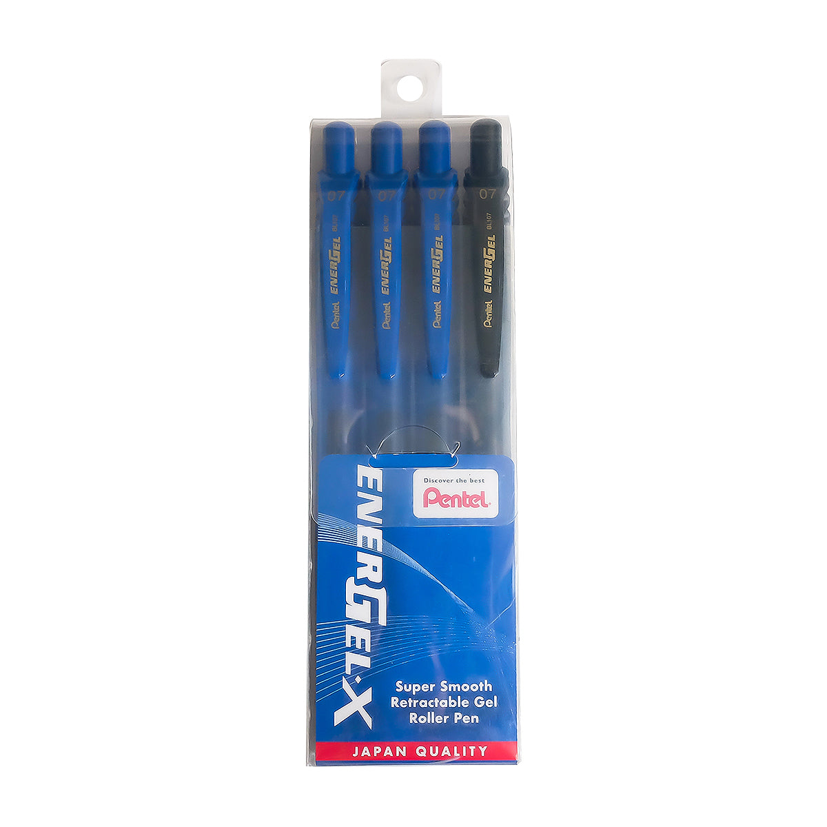 PENTEL Energel 0.7Mm Value Pack Bl107-4