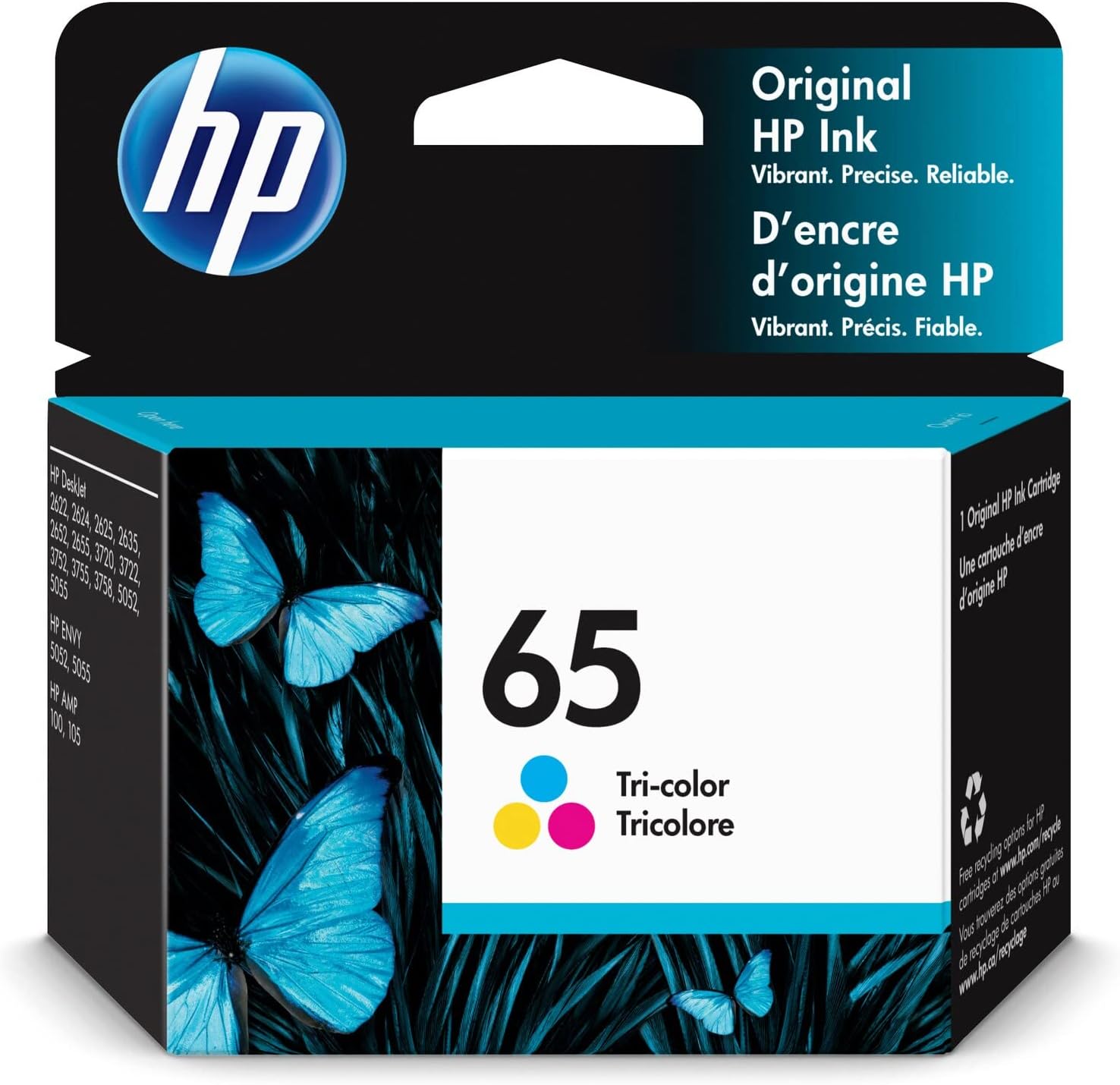 HP 65 Tri-Color Original Ink Cartridge 