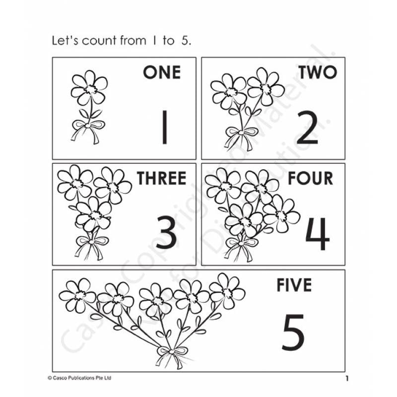 Step by Step Early Math Skills Book 2: Counting Numbers to 5 (for Ages 3-4)