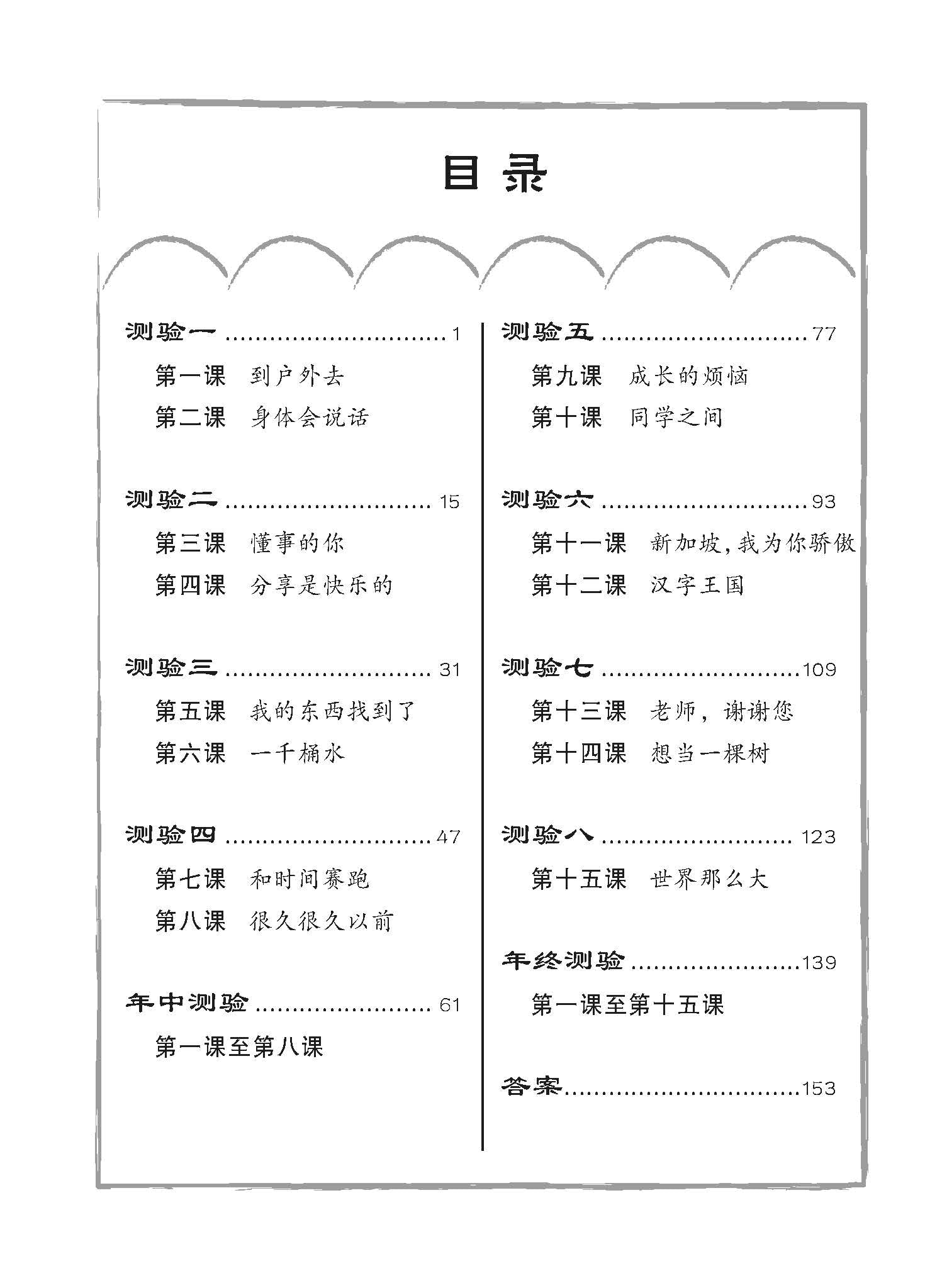Primary 5 Chinese Class Tests By Topics 课堂华文测验