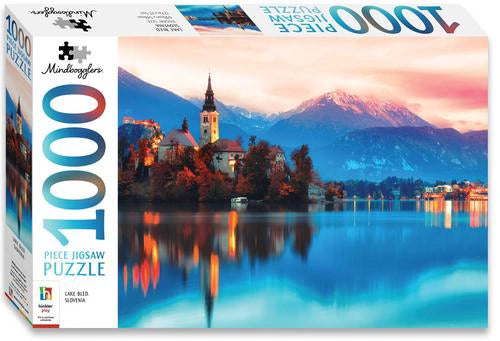 HINKLER MINDBOGGLERS 1000 PIECE JIGSAW PUZZLE LAKE BLED SLOVENIA