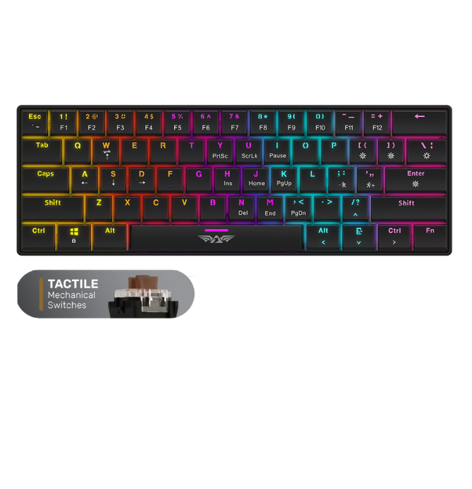 Armaggeddon SMK1C Modular Mechanical Keyboard (Tactile) Black